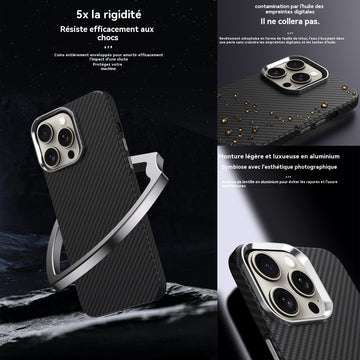 oque telephone 16pro coque élégant stylé waterproof téléphone protection pour smartphone 16pro durable avec anneau magnétique